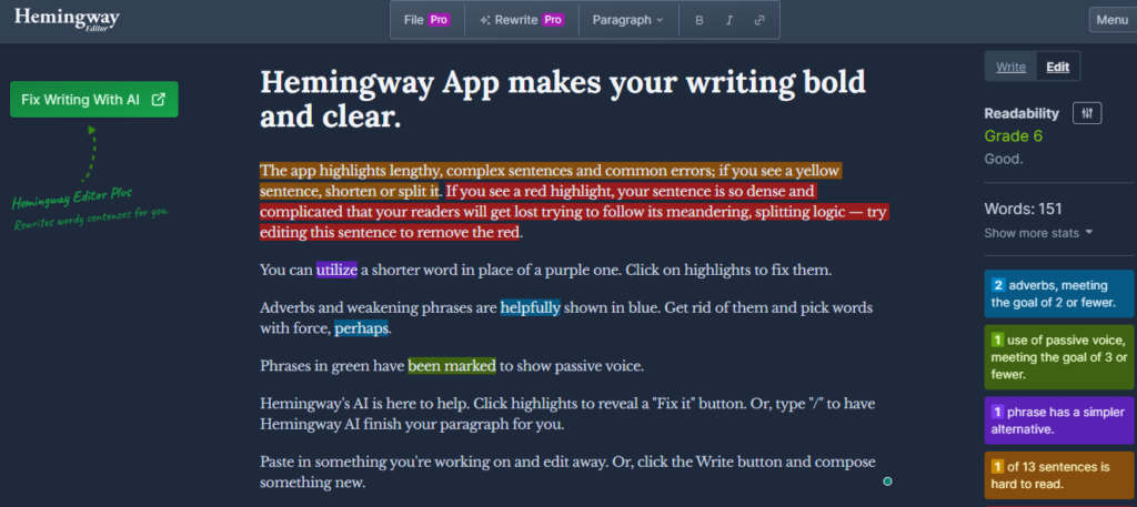 Hemingway-Content-Editing-App