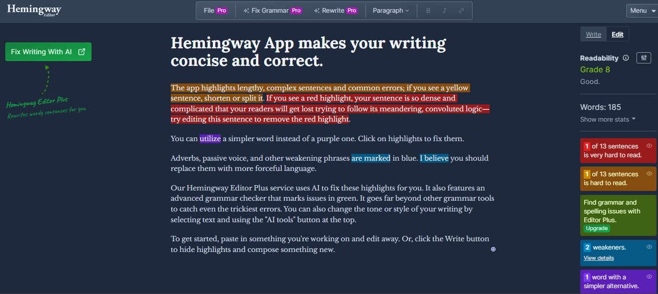 Hemingway-App