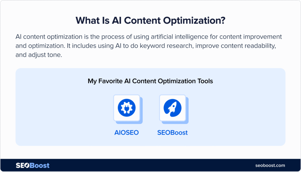 AI Content Optimization Definition of AI Content Optimization with AI Content Optimization Tools Recommendation