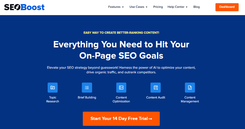 A snapshot of content optimization software - SEOBoost