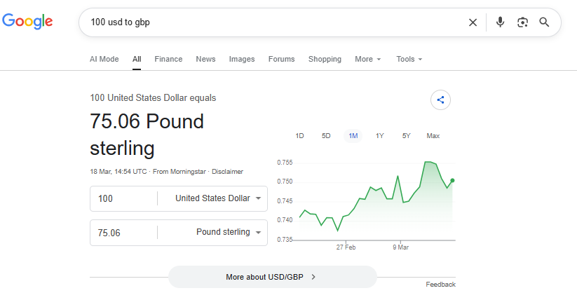 Instant Answer Boxes Section in Google A snapshot of Instant Answer Boxes Section in Google